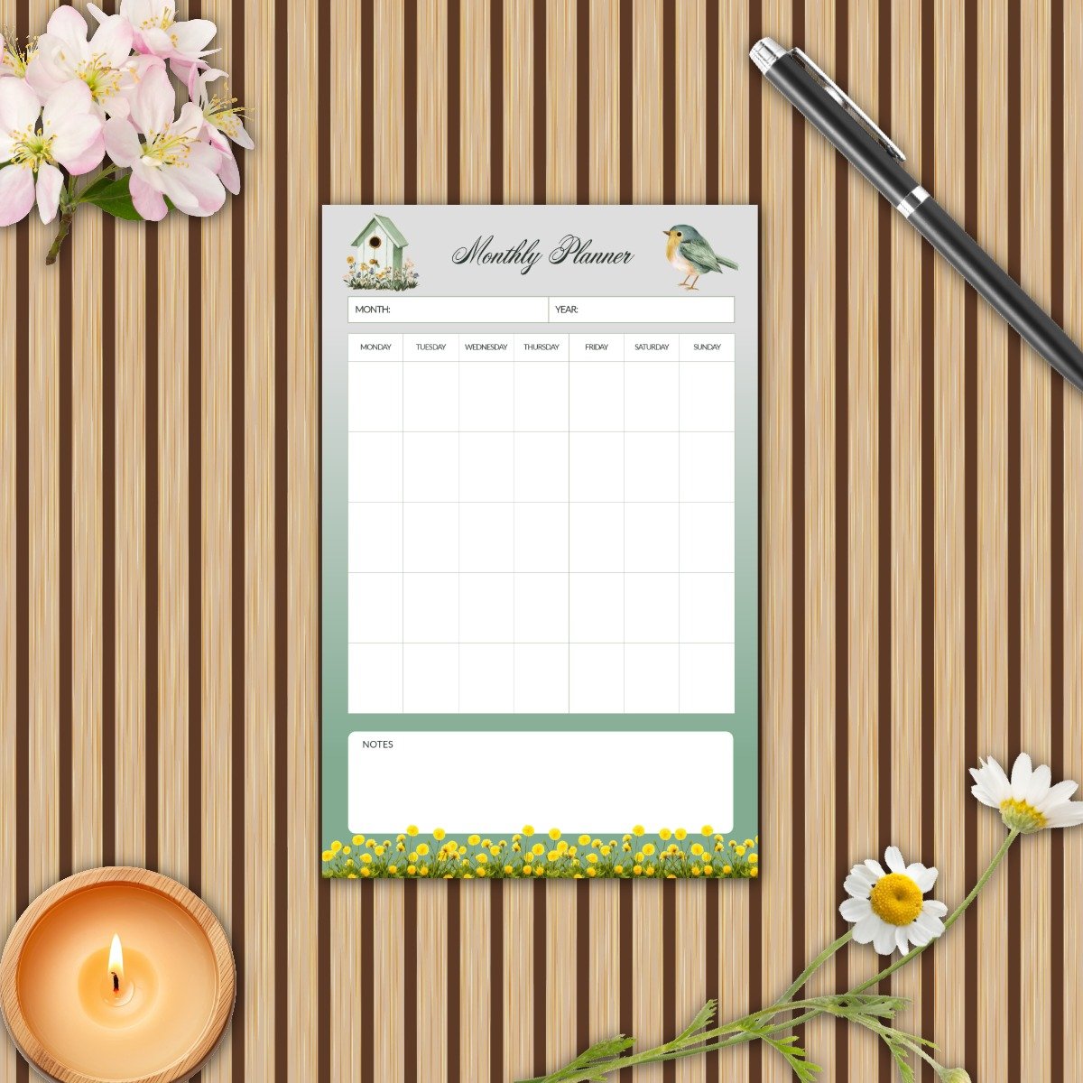 The Sage Meadow Monthly Planner Pack - Image 3