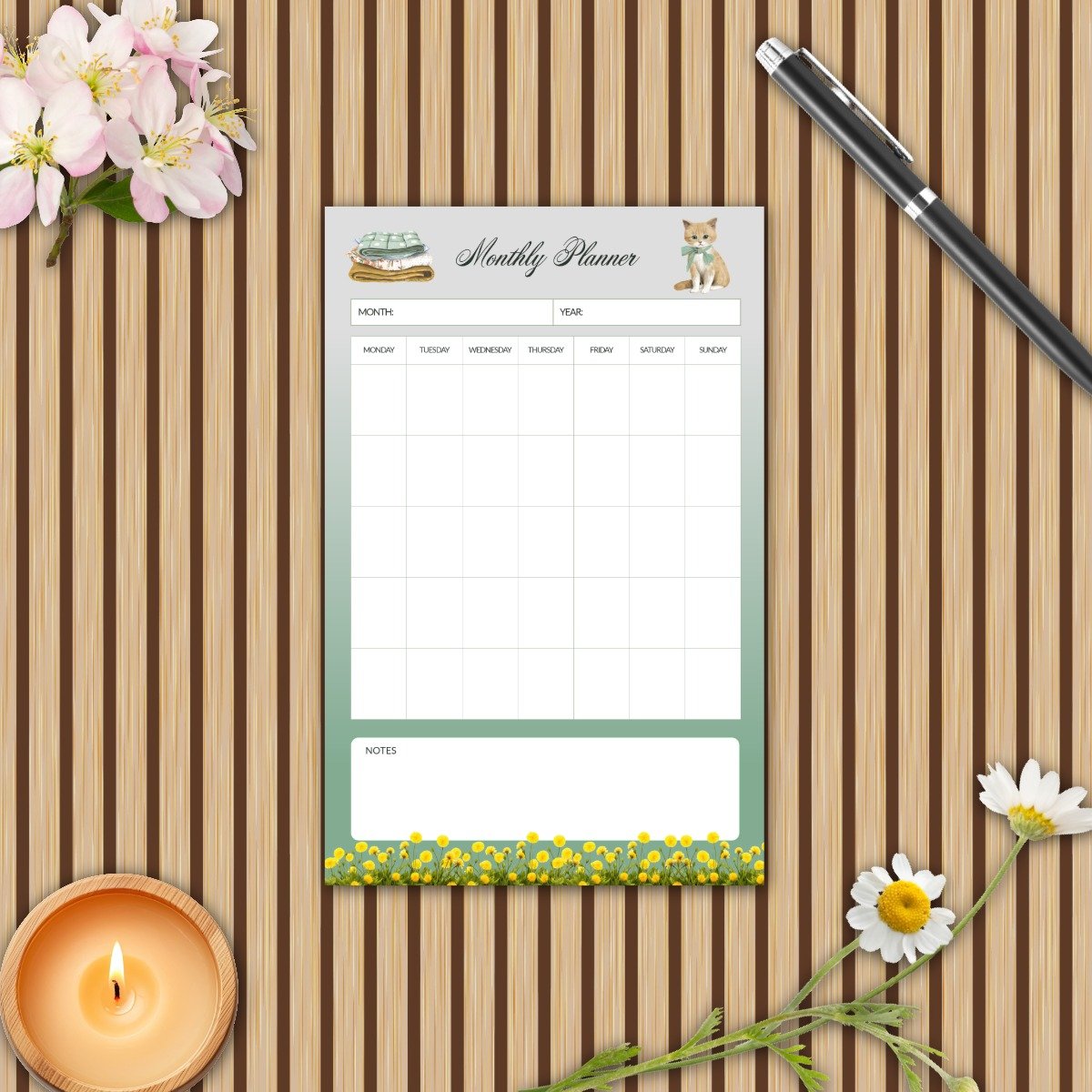 The Sage Meadow Monthly Planner Pack - Image 9