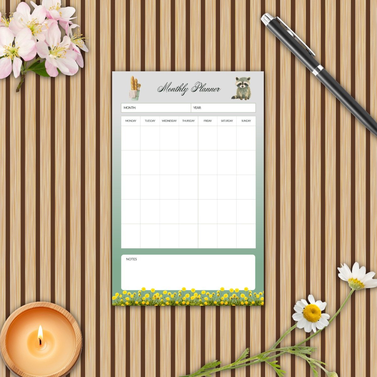 The Sage Meadow Monthly Planner Pack - Image 6