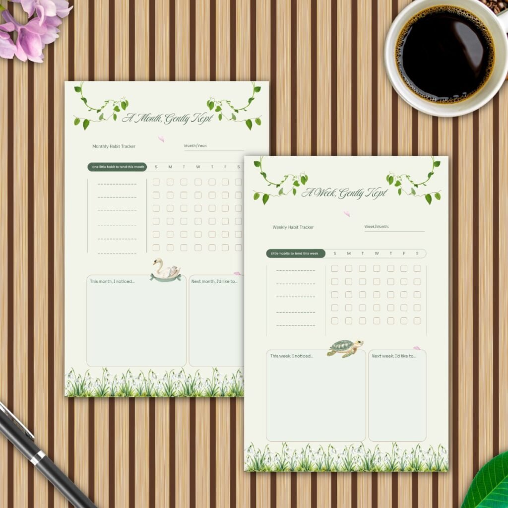 The Sage Meadow Habit Tracker Bundle