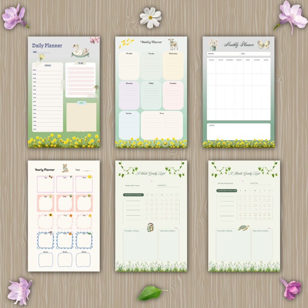 The Sage Woodland Complete Planner & Tracker Bundle